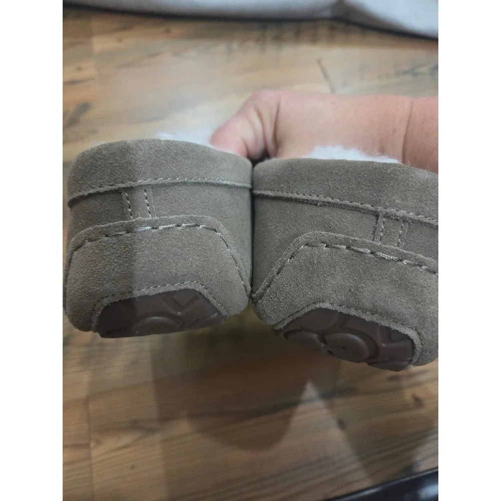 UGG Corvin Suede Loafer Taupe   13 Shearling Slipper Lounge Relax Warm